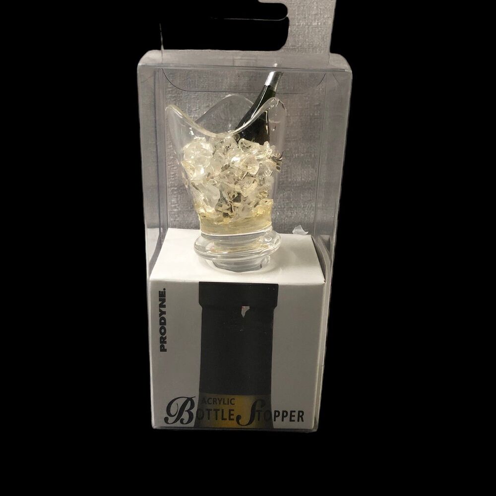 Bottle Stopper for Wine, Champagne,..by Prodyne Made in Taiwan New in Box